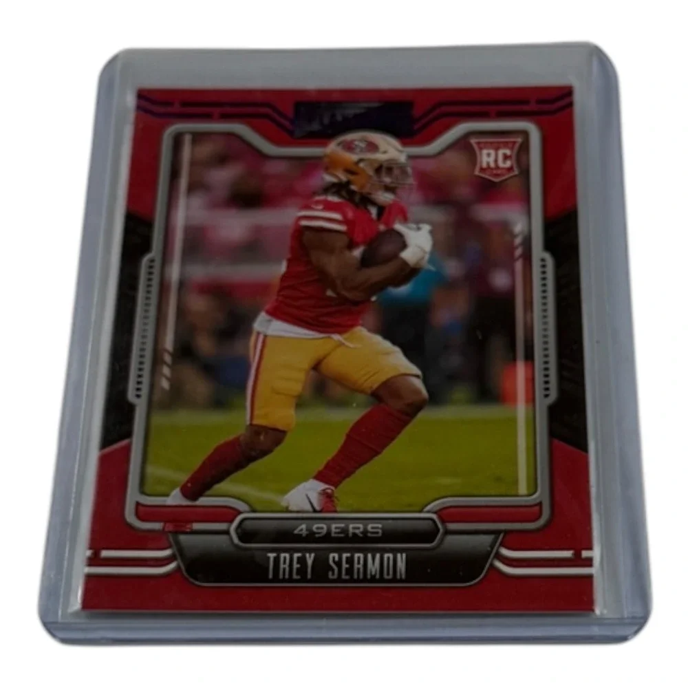 2021 Panini Playbook Trey Sermon Rookie Card 126 San Francisco 49ers RC Red Base
